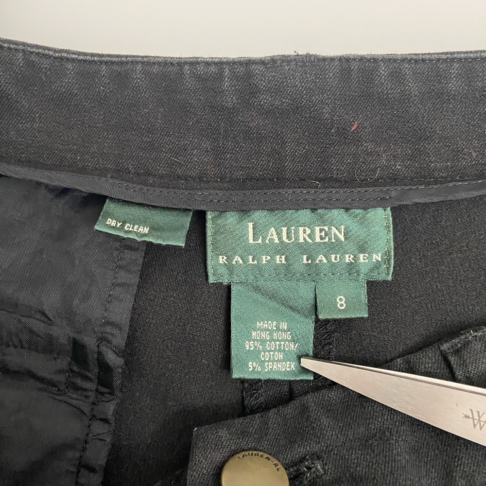 Lauren Ralph Lauren Women,s Dress Pants‎ Size 8 Black Straight Leg Office - Picture 4 of 7